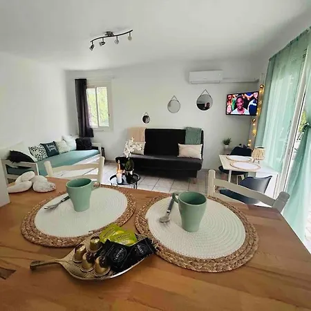 Cosy~proche Mer~parking Prive~clim~2 A 4 Pers דירה